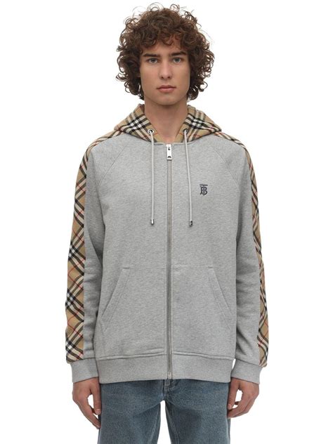 burberry box logo hoodie|grey burberry zip up hoodie.